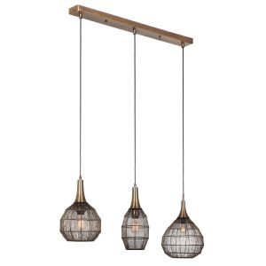 Suspension rustique bronze, Rins