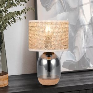 Lampe de table rustique chromée, Madui