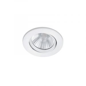 Spot encastré salle de bain moderne blanc, Imani, 5W, 3000K LED, IP23