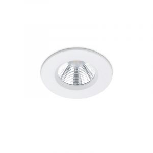 Spot encastré salle de bain moderne blanc, Iman, 5W, 3000K LED, IP65