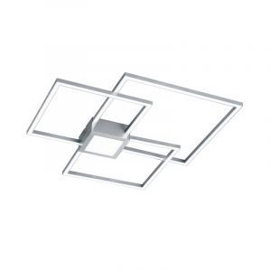Lampe plafond moderne nickel, Kimoni, 38W, 3000K LED