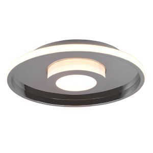 Plafonnier salle de bain moderne chromé, Kayla, 35W, 3000K LED, IP44