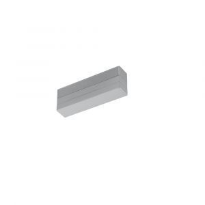 Alimentation universelle pour éclairage sur rail biphasé, plastique, gris