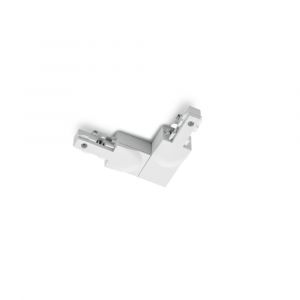 Pièce d'angle avec conducteur de protection à l'intérieur, blanc