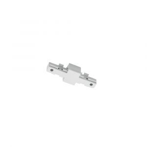 Isolateur pour éclairage sur rail biphasé, plastique, blanc
