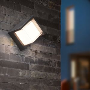 Luminaire extérieur en plastique blanche, Riekje, 8W, 3000K LED, IP54