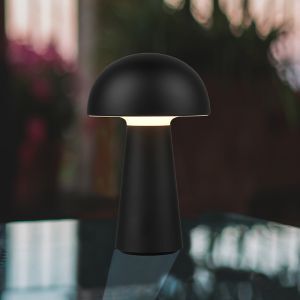 Lampe de table extérieur moderne noire, Rachelle, 2W, 3000K LED, IP44, avec interrupteur