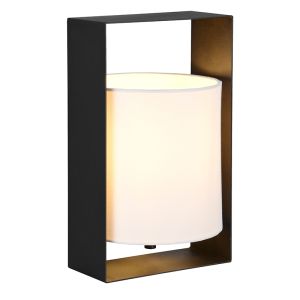 Lampe de table moderne noire, Radhika, avec interrupteur