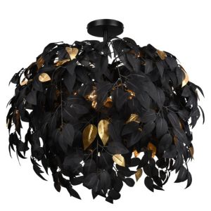 Plafonnier rétro noir, Urwa