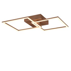 Lampe plafond moderne marronne, Margaux, 20W, 3000K LED