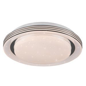 Lampe plafond moderne blanche, Alpha, 10,5W, blanc chaud à froid réglable LED, avec télécommande