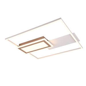 Lampe plafond design grise, Shun, 32W, blanc chaud à froid réglable LED