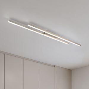 Lampe plafond moderne nickel, Sangeeta, 22W, 3000K LED