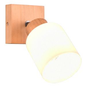 Spot mural en bois marron, Myron