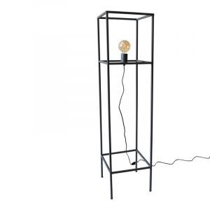 Lampadaire noir industriel, Redox, avec interrupteur