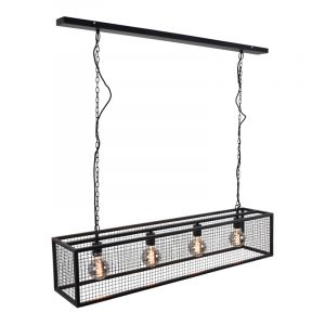 Suspension table à manger noire industrielle, Redox