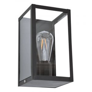 Applique murale noire industrielle, Mendor