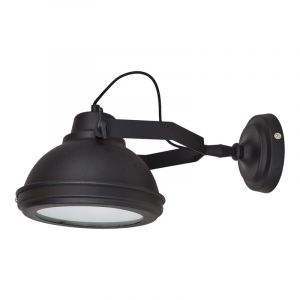 Applique murale noire industrielle, Fien