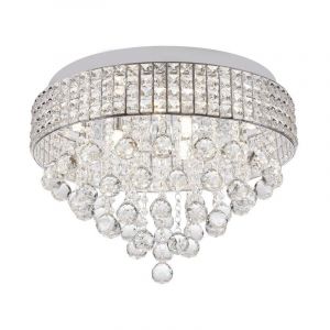 Lampe plafond chromée design, Mitzy