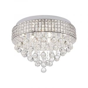 Lampe plafond chromée design, Mitzy