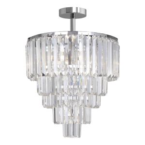 Plafonnier chromé design, Kajol