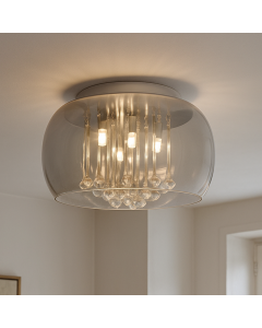 Plafonnier gris design, Lorenzo