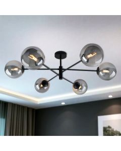Plafonnier gris design, Remo