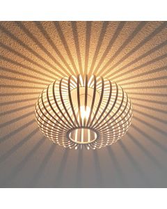 Lampe plafond blanche industrielle, Lieve