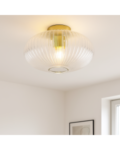 Plafonnier transparent design, Charlois
