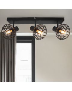 Spot plafond noir industriel, Lieve