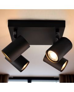 Spot plafond noir moderne, Elena