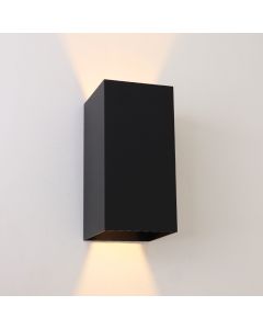 Applique extérieur avec capteur crépusculaire noire moderne, Dion, IP65