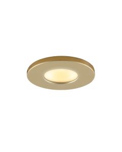 Spot encastré veranda de coleur laiton Dico, IP65, gradable