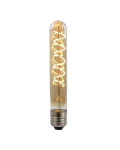 Olucia ampoule LED tube E27 gradable Damien, ambre, 4W, 2200K