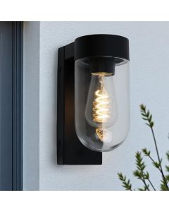 Luminaire extérieur noir en aluminium, Bella, IP44