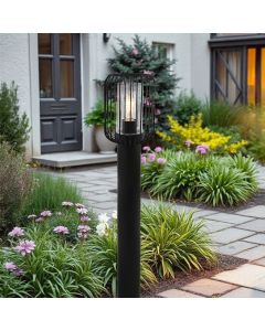 Luminaire extérieur noir moderne, Enya, IP44