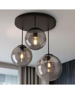 Plafonnier noir design, Dolf