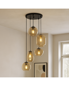 Suspension ambre moderne, Caia