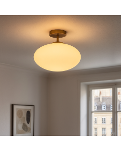 Plafonnier blanc design, Kimi
