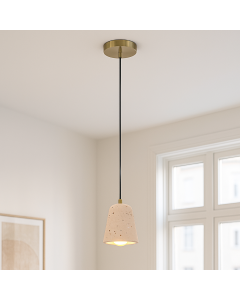 Suspension en marbre beige, Claes