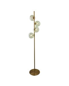Lampadaire vert design, Remo, avec interrupteur