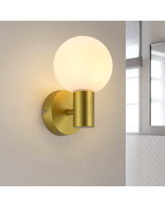 Applique salle de bain dorée moderne, Amer, IP44