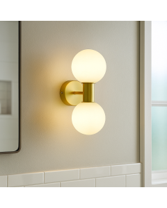 Applique salle de bain dorée moderne, Amer, IP44