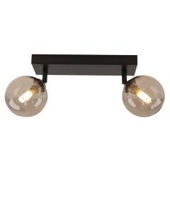Plafonnier salle de bain ambre moderne, Amer, IP44