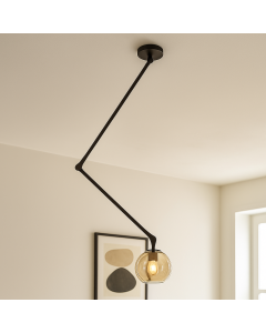 Plafonnier noir moderne, Giada