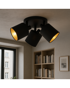 Spot plafond moderne noir, Koge