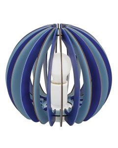Lampe de table pour enfants bleue en bois, Babette