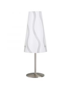 Lampe de table blanche en plastique, Nayra