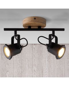 Spot plafond en bois marron, Jantina