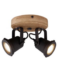 Spot plafond en bois marron, Jantina